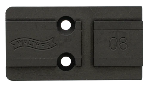 Walther Optic Plate Black Steel Fits Walther PDP 2.0