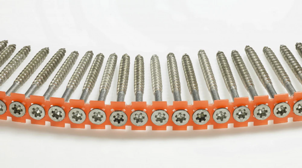 PAM/OMG WDSS1003 #10×3 Star Drive Bugle Head 304 Stainless Steel Collated Screws, 1,000/Box