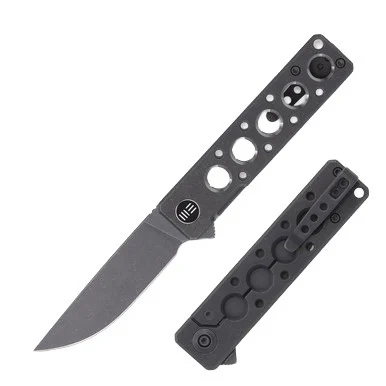 WE Knife Co Miscreant 3.0 Gray 3.02in Plain Gray Stonewash Drop Point WKC2101A