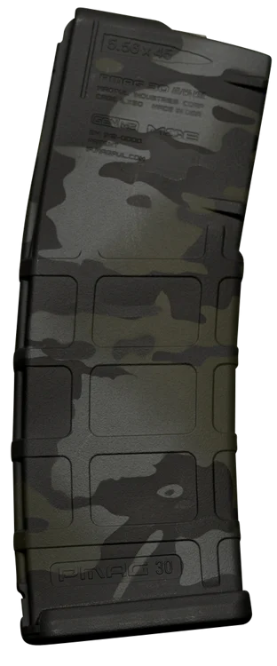 Weapon Works PMAG Gen M2 MOE 5.56x45mm NATO, MultiCam Black Polymer, Fits AR-15, 30rd