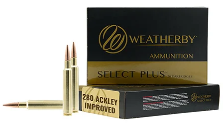 Weatherby F280A150SCO Select Plus280 Ackley Improved 150 gr Swift Scirocco 20 Per Box/ 10 Case