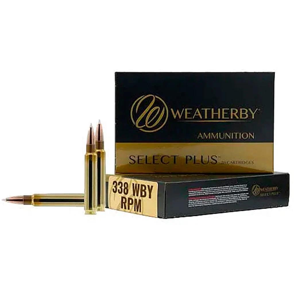 Weatherby H338225IL Select Plus Hornady Interlock225 Grain .338 WBY RPM