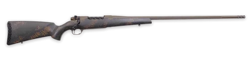 Weatherby Mark V Backcountry 2.0 7mm BC Patriot Brown Cerakote Fluted Barrel/Peak 44 Blacktooth Brown Sponge Pattern Black Carbon Fiber Stock