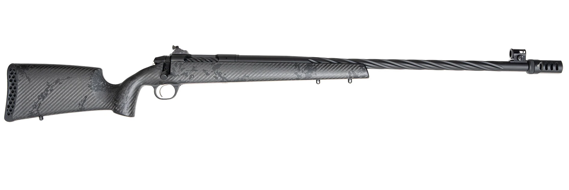 Weatherby Model 307™ MZY Muzzleloader Rifle - .45 Cal - Graphite Black Cerakote - Peep Sights - 3MZY01N45R8BBP