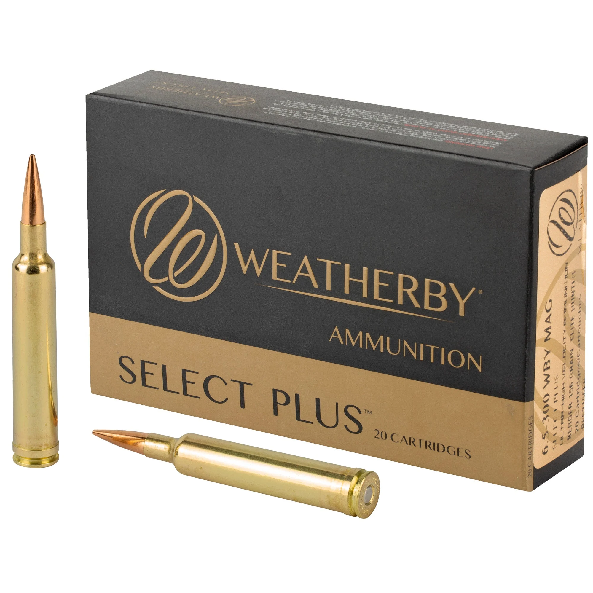 Weatherby R653156EH Select Plus Berger Extreme Outer Limits Elite 156 Grain 6.5-300 Weatherby Mag