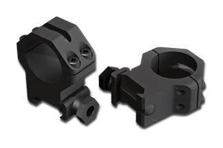 Weaver 4-Hole Skeleton Aluminum Scope Rings – Matte – 1″ High