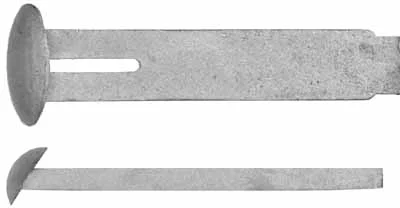 Wedge Key, slotted for capture pin, slant head, wax cast steel