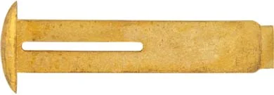 Wedge Key, slotted for capture pin, wax cast brass