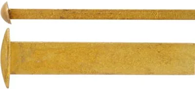 Wedge Key, tiny solid key, slant head, for fullstocks, wax cast brass