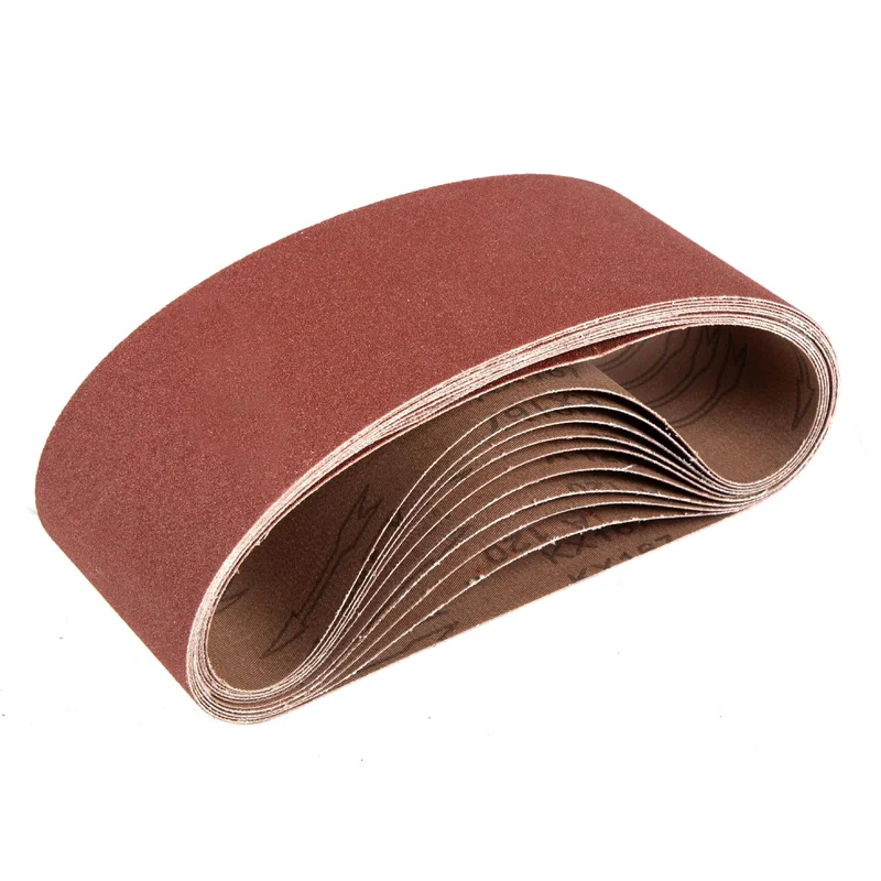 WEN 424SP80 4 in. x 24 in. 80-Grit Belt Sander Sandpaper, 10 Pack
