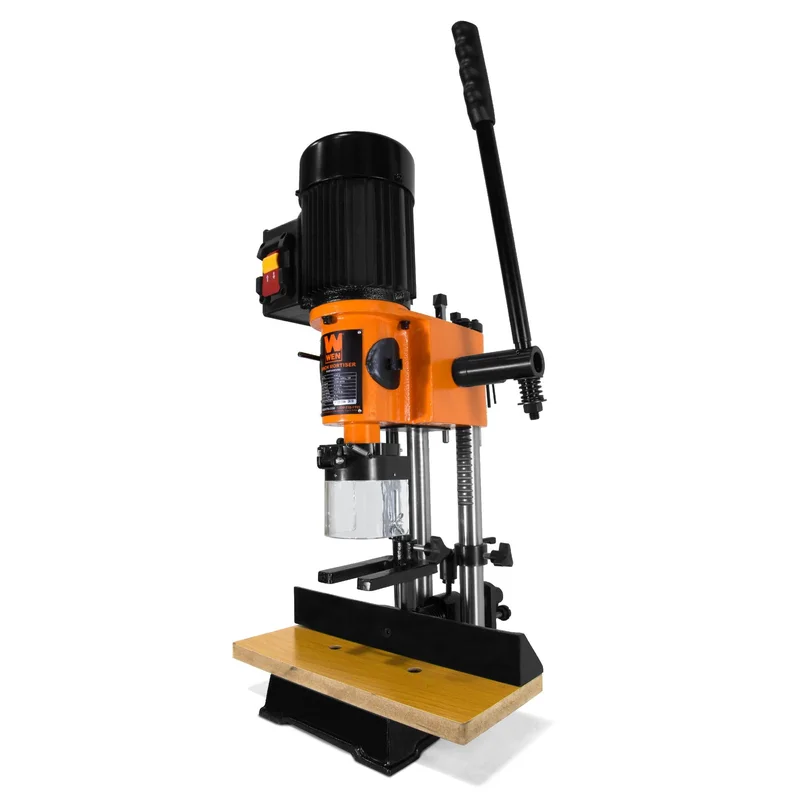 WEN 43012 5-Amp Cast Iron Bench Mortiser with Chisel Bit Set