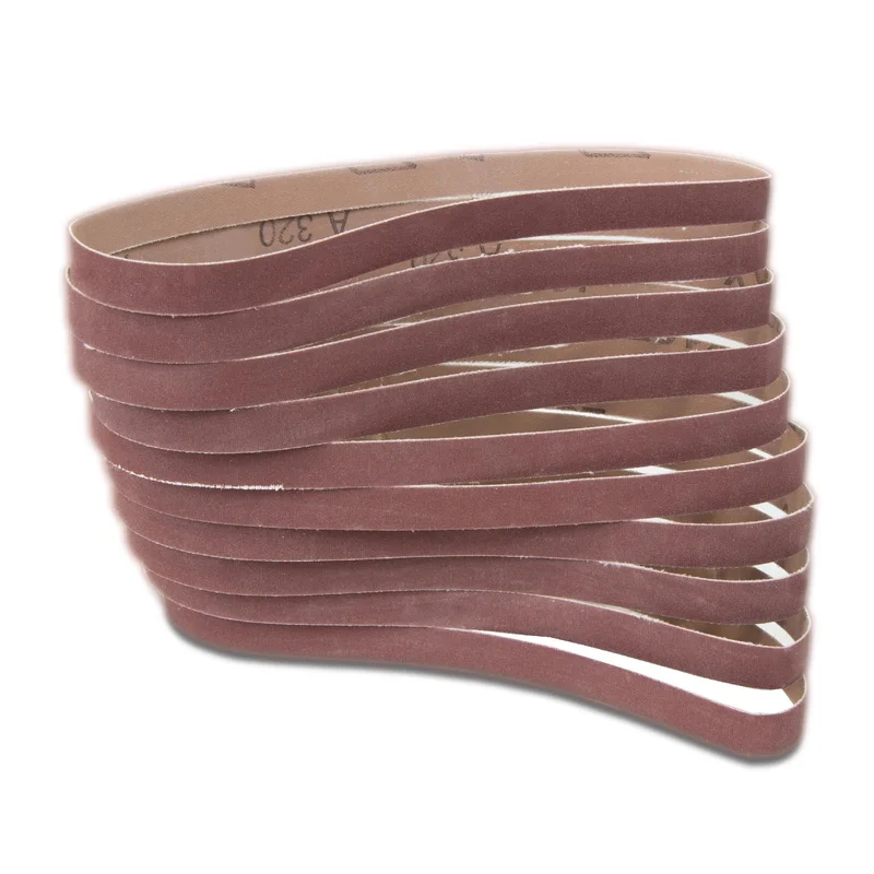 WEN 6307SP80 80-Grit 1/2 x 18-Inch Sanding Belt Sandpaper (10 Pack)