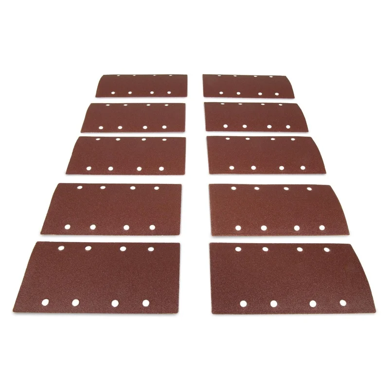 WEN 6313SP120 Electric 1/3 Sheet Sander 120-Grit Hook and Loop Sandpaper (10-Pack)