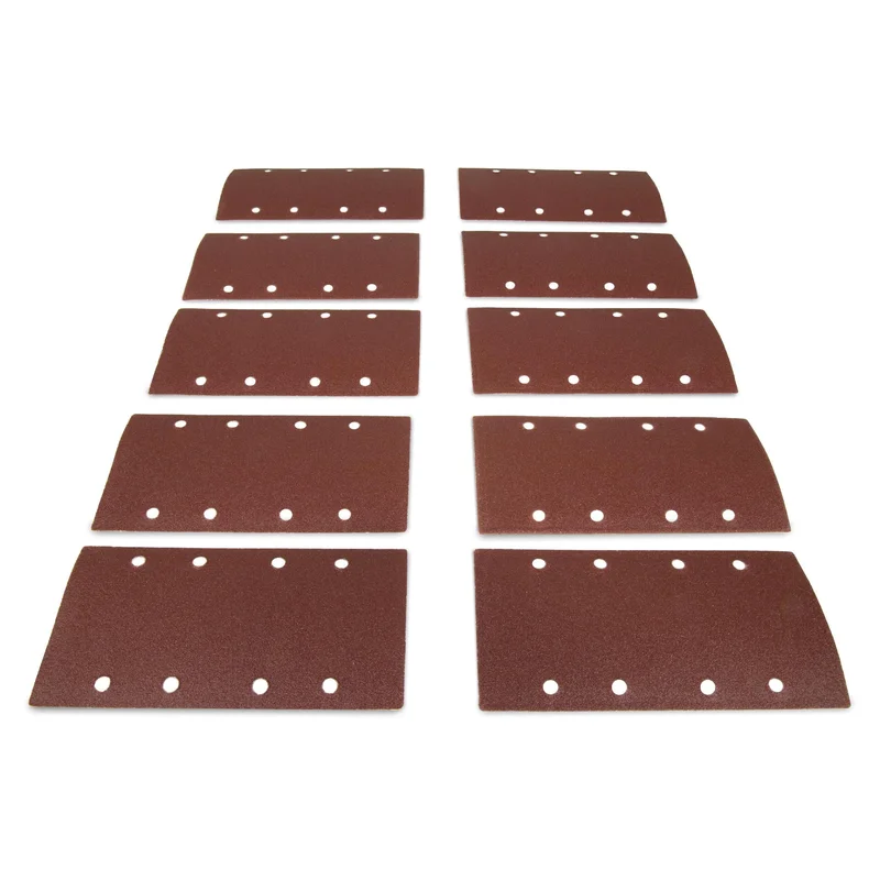 WEN 6313SP240 Electric 1/3 Sheet Sander 240-Grit Hook and Loop Sandpaper (10-Pack)