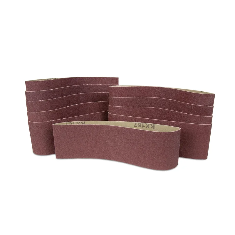 WEN 6318SP80 80-Grit 3 x 18-Inch Sanding Belt Sandpaper (10 Pack)