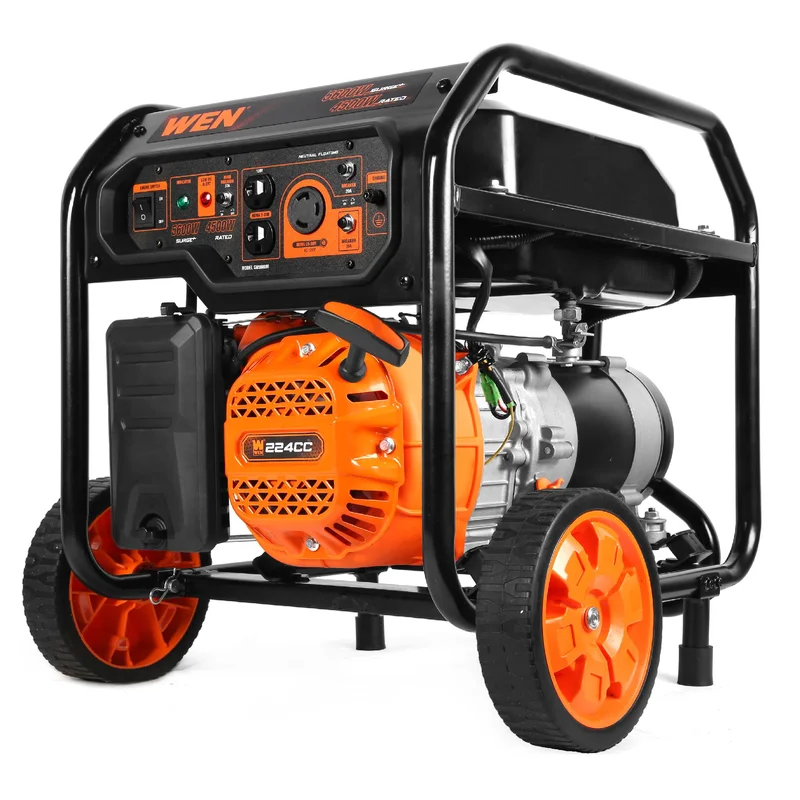 WEN GN5600M 5600-Watt Portable Generator, 224cc, Transfer-Switch Ready