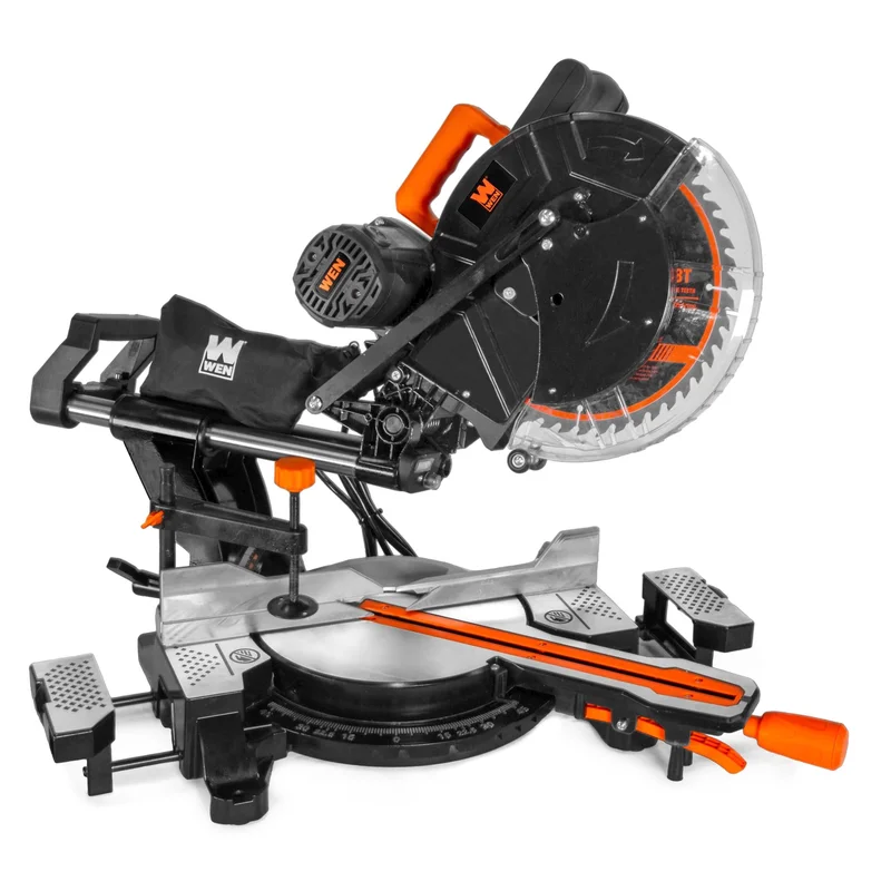 WEN MM1213 15-Amp 12-Inch Dual-Bevel Sliding Compound Miter Saw with Laser