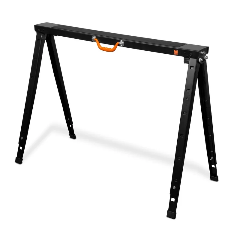 WEN MSA15 38-Inch Folding Height Adjustable Steel Saw Horse, 1500-Pound Capacity