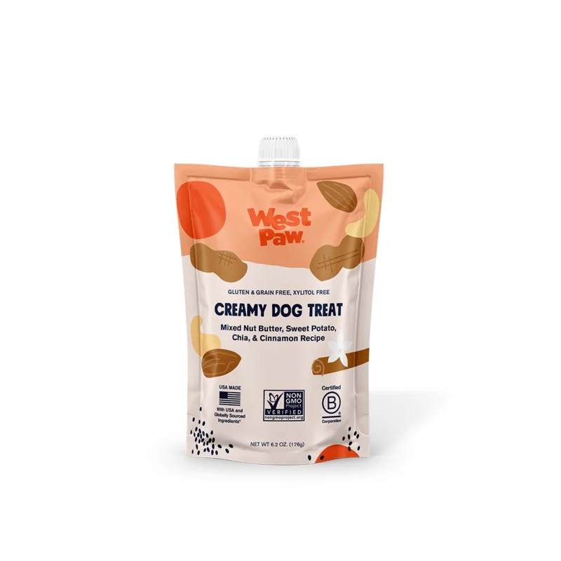 West Paw Nut Butter, Sweet Potato, Chia Seed Creamy Dog Treat