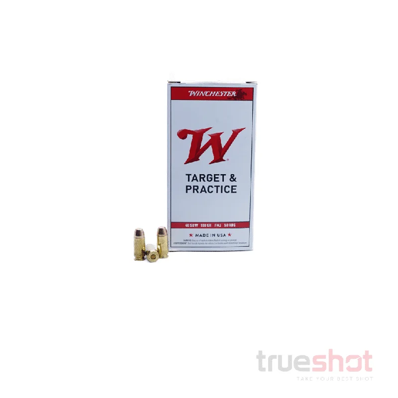 Winchester 40 S&W 180 Grain FMJ – High-Quality, Reliable Ammunition