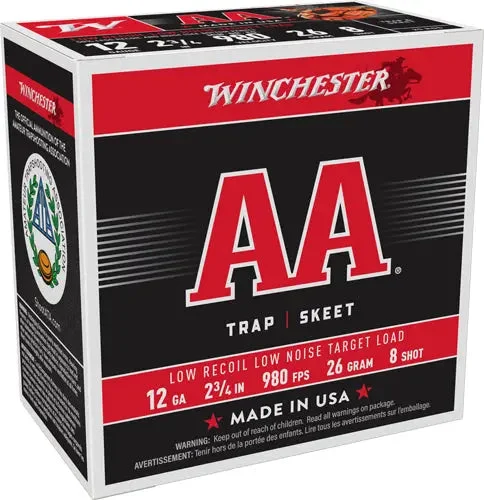 WINCHESTER AA 12GA 2.75" 7/8OZ #8 980FPS 250RD CASE