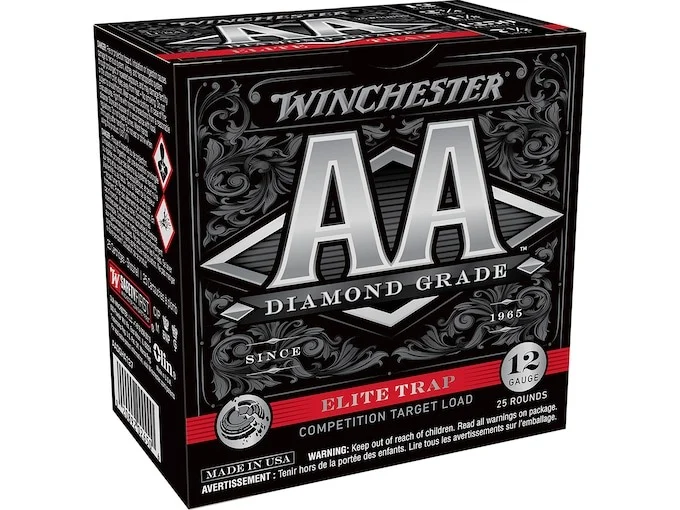 Winchester AA Diamond Grade Elite Trap Ammunition 12 Gauge 2-3/4″ 1-1/8 oz #7-1/2 Shot