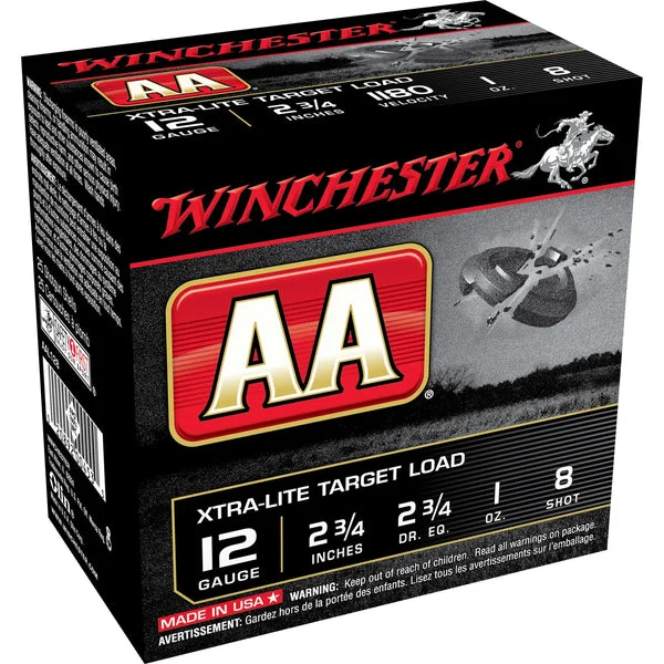 WINCHESTER AA EX-LIGHT 12GA 2.75" #8 25RD