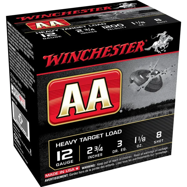 WINCHESTER AA HVY TRGT 12GA 2.75" #8 25RD