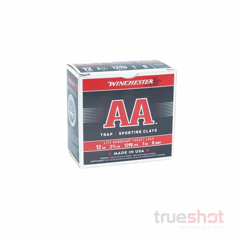 Winchester AA Lite Handicap 12 Gauge #8 Shot 2.75″ 1 oz.