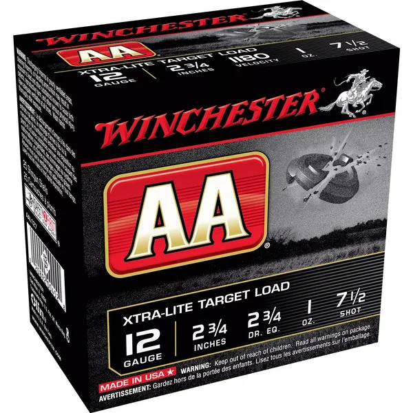 WINCHESTER AA XTRA-LT 12GA 2.75 #7.5 25RD
