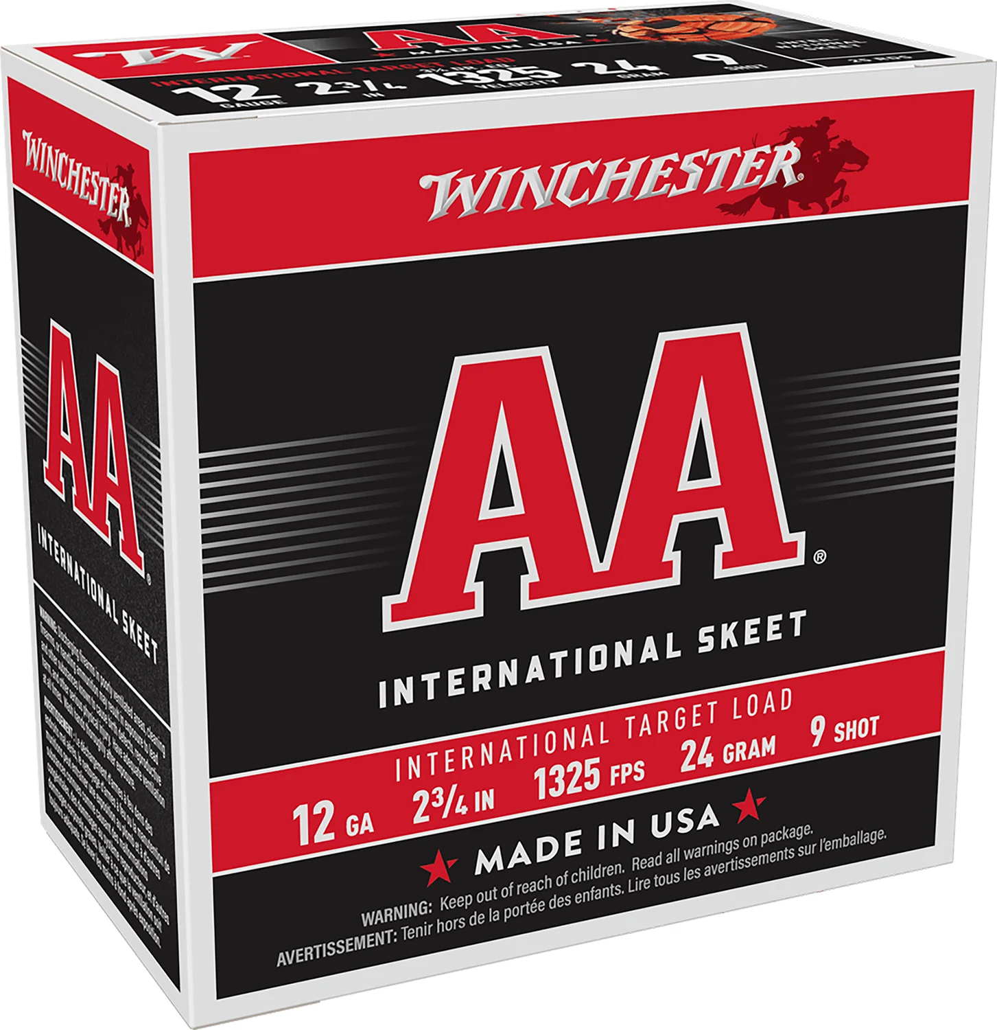 Winchester Ammo AANL129 AA International Target 12Gauge 2.75″ 24gram 9Shot 25 Per Box/10 Case