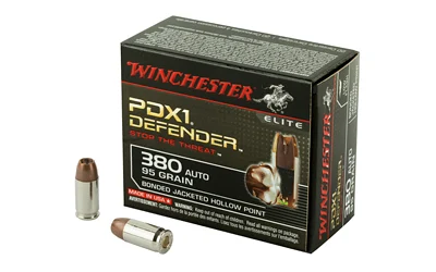 Winchester Ammo S380PDB Defender380 ACP 95 gr Bonded Jacket Hollow Point 20 Per Box/ 10 Case