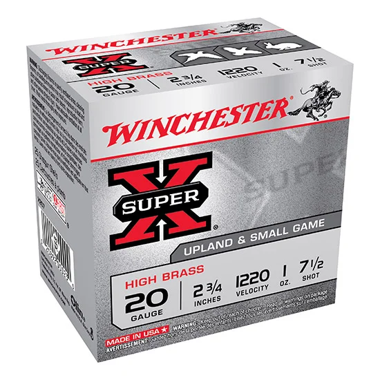 Winchester Ammo X207 Super-X High Brass Game 20 Gauge 2.75″ 1 oz 7.5 Shot 25ct