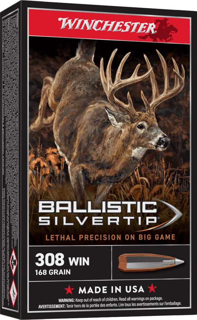 Winchester Ballistic Silvertip .308 Win 168 gr – Precision Hunting Ammo | 200 Rounds