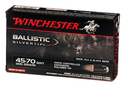 Winchester Ballistic Silvertip .45-70 Government 300 gr PolyTip ammo