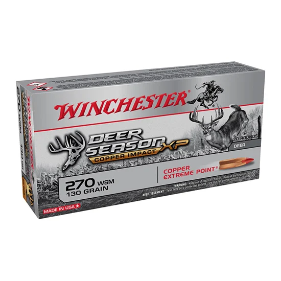 WINCHESTER COPPER IMPACT 270WSM 130GR LF 20