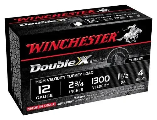 WINCHESTER DOUBLE-X 12GA 2.75" 1-1/20Z #4 10RD