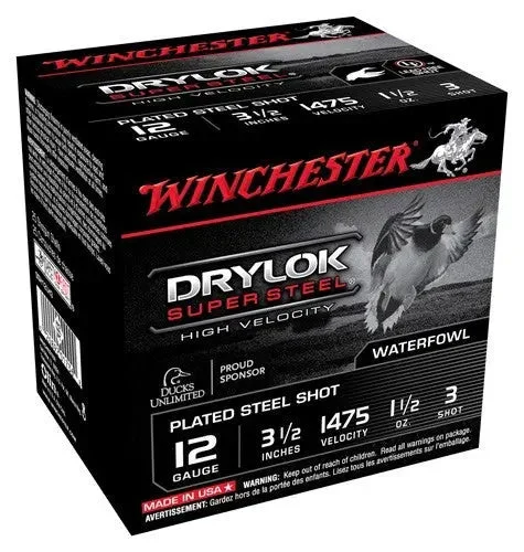 WINCHESTER DRYLOK 12GA 3.5" 1-1/2OZ #3 1475FPS 25RD