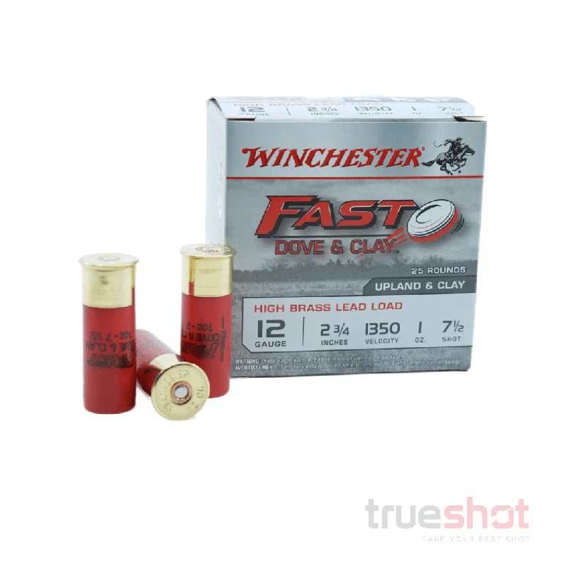 Winchester Fast Dove & Clay 12 Gauge #7.5 Shot 2.75″ 1 oz. 1350 FPS
