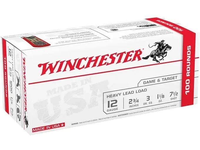 Winchester Game and Target Ammunition 12 Gauge 2-3/4″ 1-1/8 oz Shot