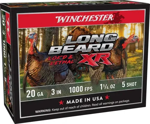 WINCHESTER LONG BEARD XR 20GA 3" 1-1/4OZ #5 10RD