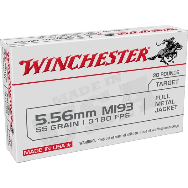 WINCHESTER M193 5.56 55GR FMJ 20RD