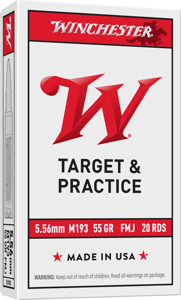 Winchester M193 5.56x45mm FMJ 55 gr – Range Ammo | 1000 Rounds