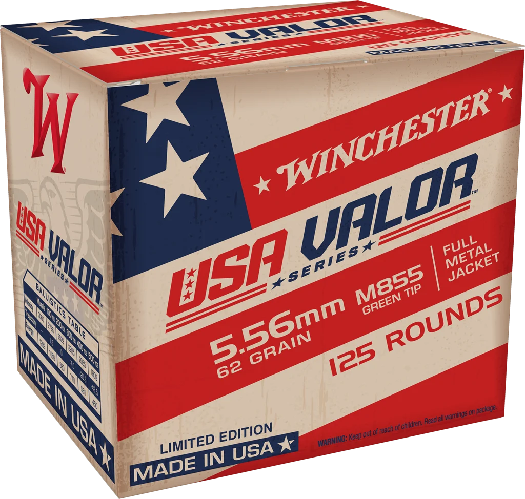 Winchester M855 Green Tip 5.56x45mm FMJ 62 gr – Tactical Ammo | 500 Rounds