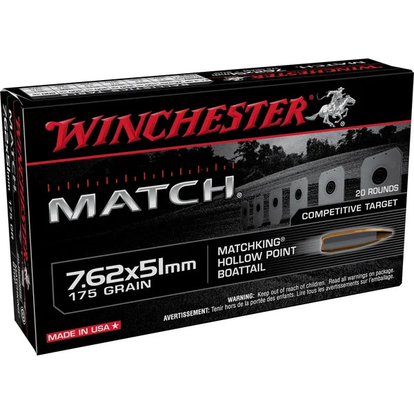 WINCHESTER MATCH 7.62X51 175GR 20RD