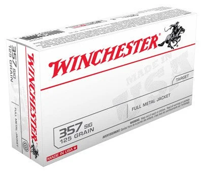 Winchester Q4309 USA Full Metal Jacket FMJ 125 Grain .357 Sig
