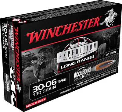 Winchester S3006LR Expedition Big Game Nosler AccuBond Long-Range190 Grain .30-06 Springfield