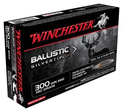 Winchester SBST300 Ballistic Silvertip Rapid Controlled Expansion Polymer Tip180 Grain .300 Winchester Mag