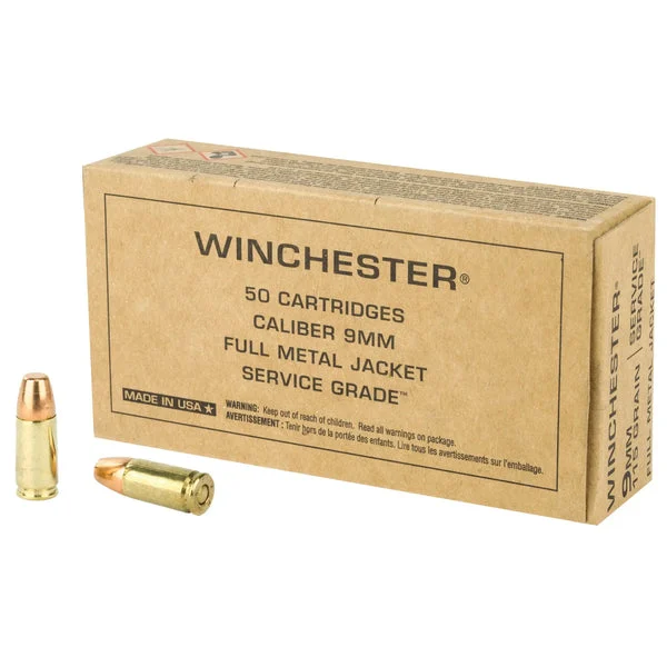 WINCHESTER SERVICE GRADE 9MM 115GR 50RD