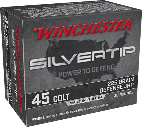 Winchester Silvertip .45 Long Colt 225 gr JHP ammo